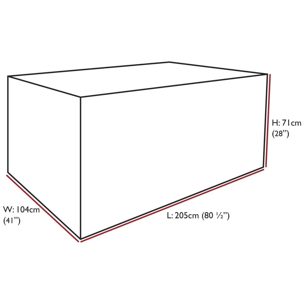 Oxbridge Grey Large Table Waterproof Outdoor Garden Furniture Cover - Image 3