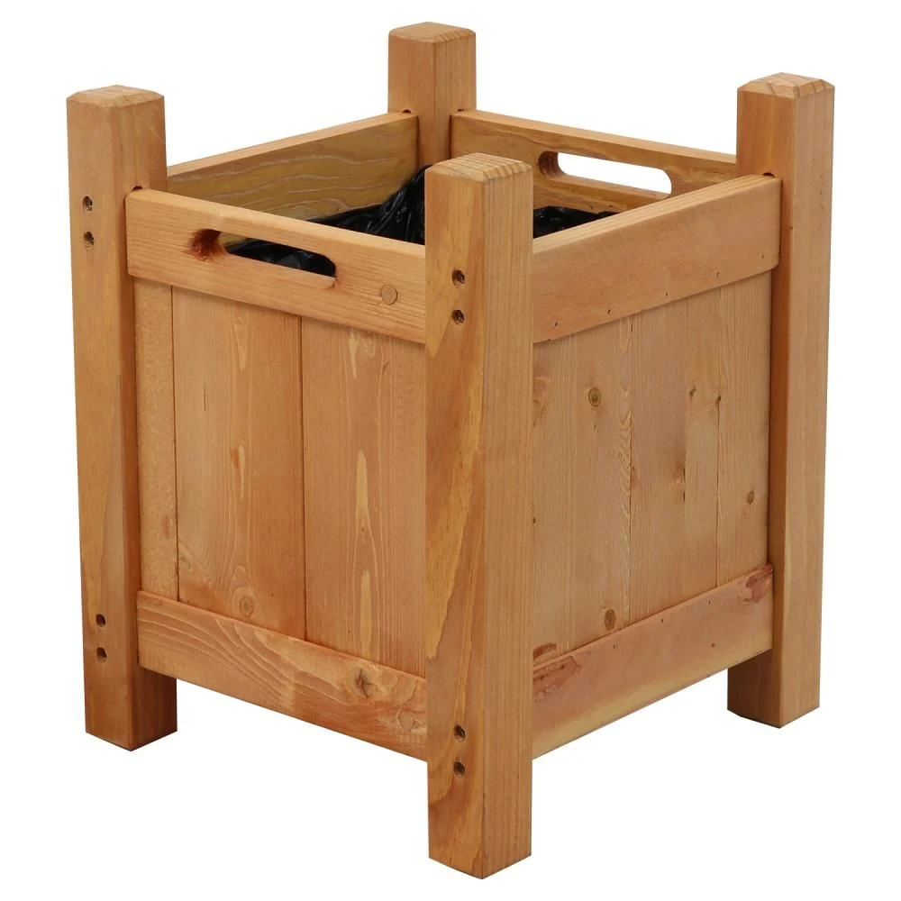 Woodside Aldeby Wooden Garden Planter/Flower Pot Container Box, Pack Of 2 - Image 5