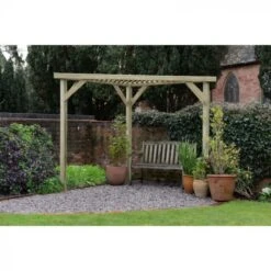 Forest Garden Slatted Corner Pergola - Home Delivery
