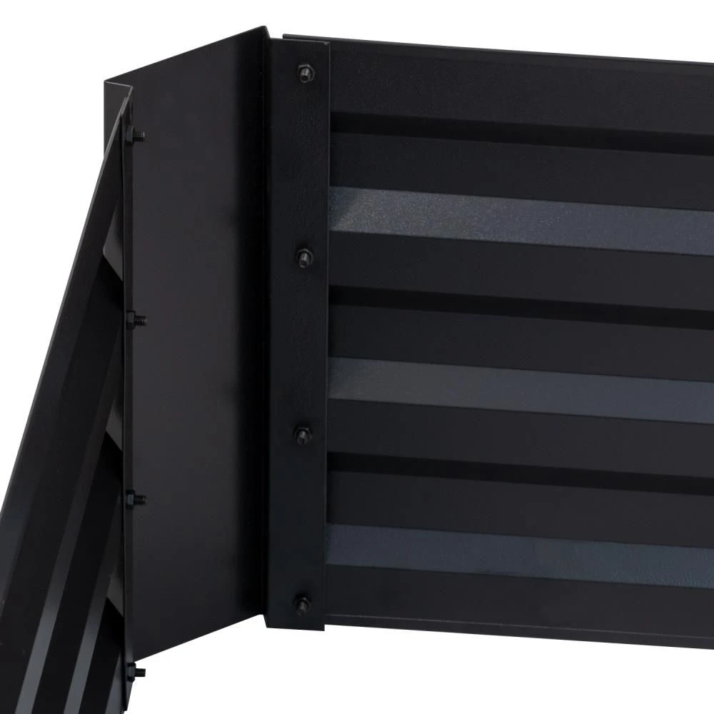 Woodside Outdoor Garden Raised Steel Vegetable/Herb/Flower Grow Bed Planter X 2 - Image 6