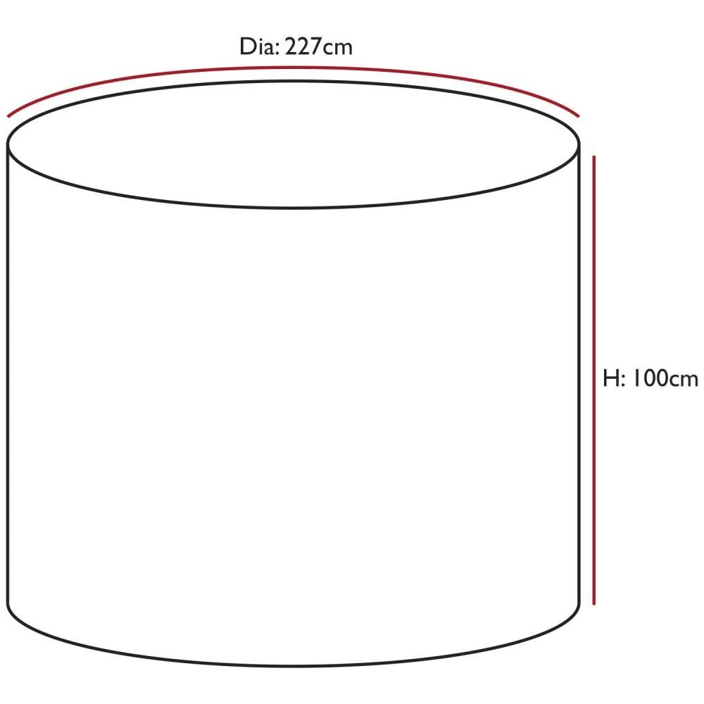 Oxbridge Large Round Patio Set Waterproof Cover GREEN - Image 3
