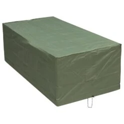 Woodside 6-8 Seater Green Rectangular Garden Waterproof Patio Furniture Cover