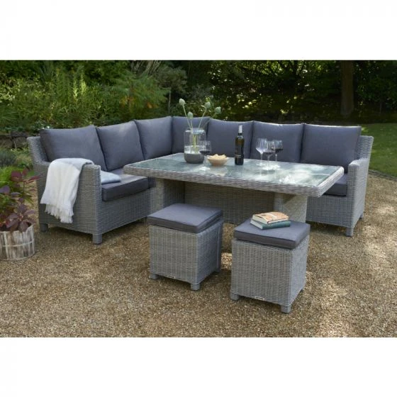 Kettler Casual Dining® Palma Corner Set Whitewash - Image 3