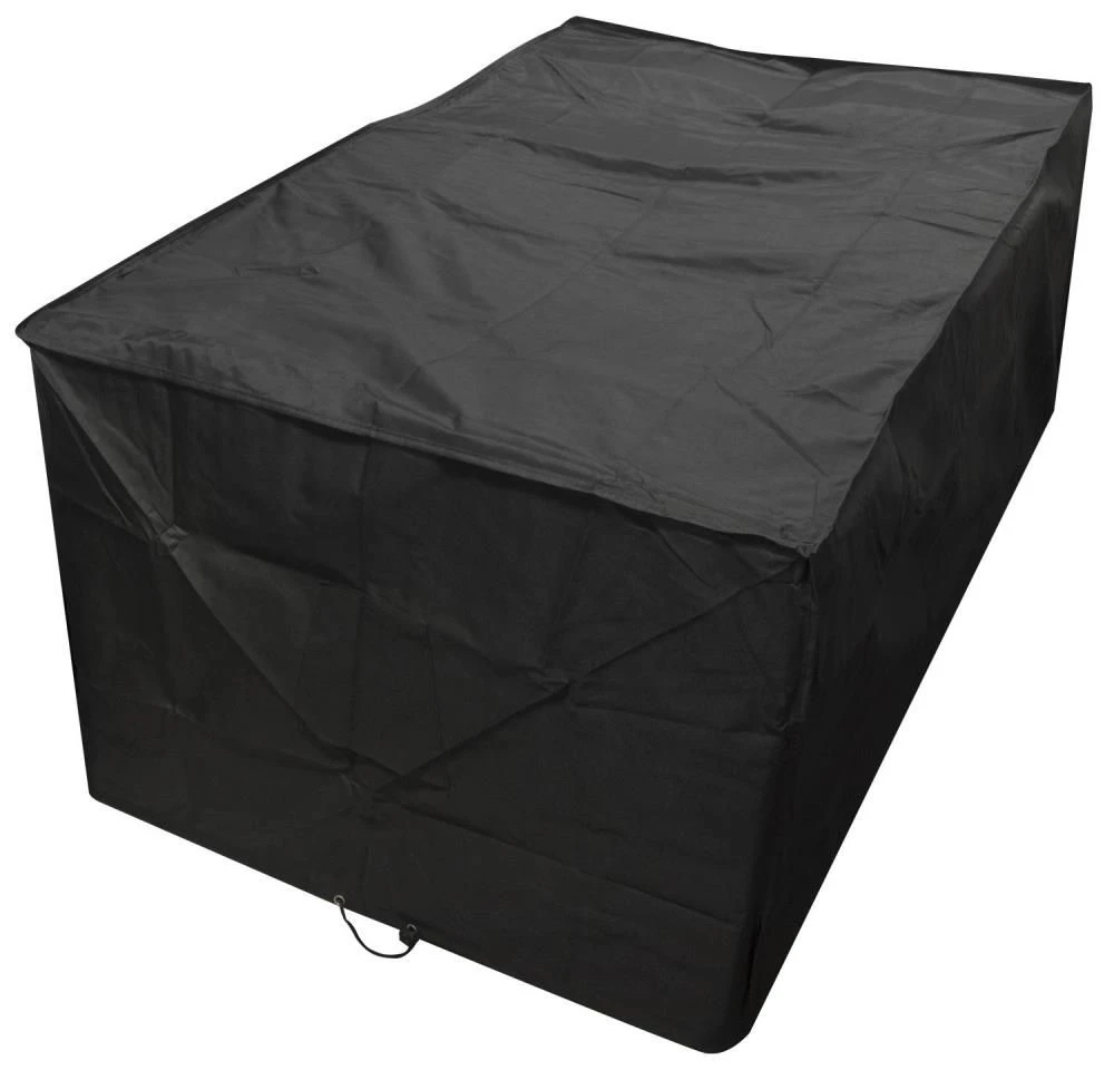 Woodside Black L Shape Outdoor Dining Waterproof Patio Set Cover Rattan - Image 4