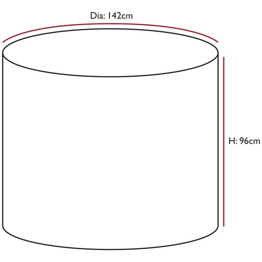 Oxbridge Sand Small Round Waterproof Outdoor Garden Patio Set Furniture Cover - Image 3