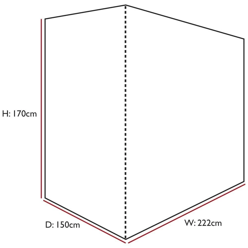 Woodside 3 Seater Garden Swing Cover Patio Furniture Set Waterproof Shelters - Image 3