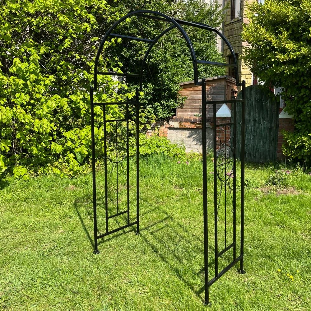 Woodside Northwold Metal Garden Arch, Traditional Decorative Archway For Paths/Entrances - Image 5
