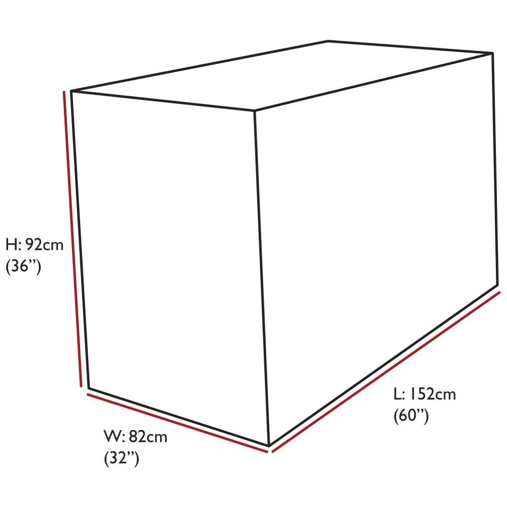 Oxbridge Bistro Patio Set Waterproof Cover GREY - Image 2