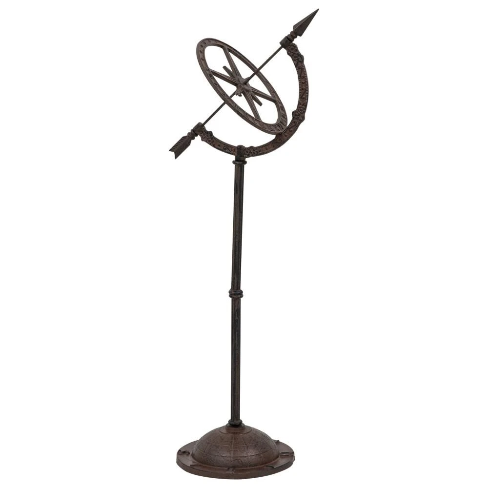 Woodside Cast Iron Garden Sundial, Antique Ornamental Outdoor Décor