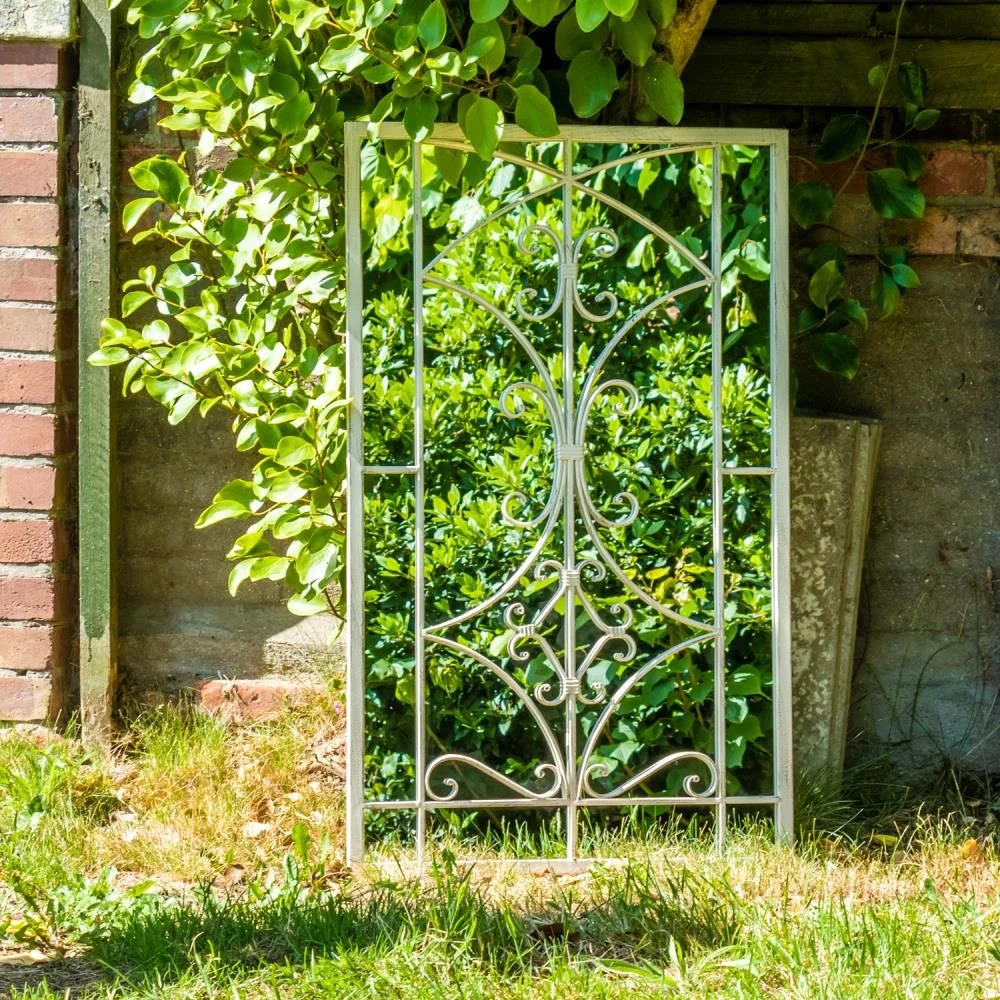 Woodside Alston Large Decorative Rectangle Outdoor Garden Mirror - Image 4