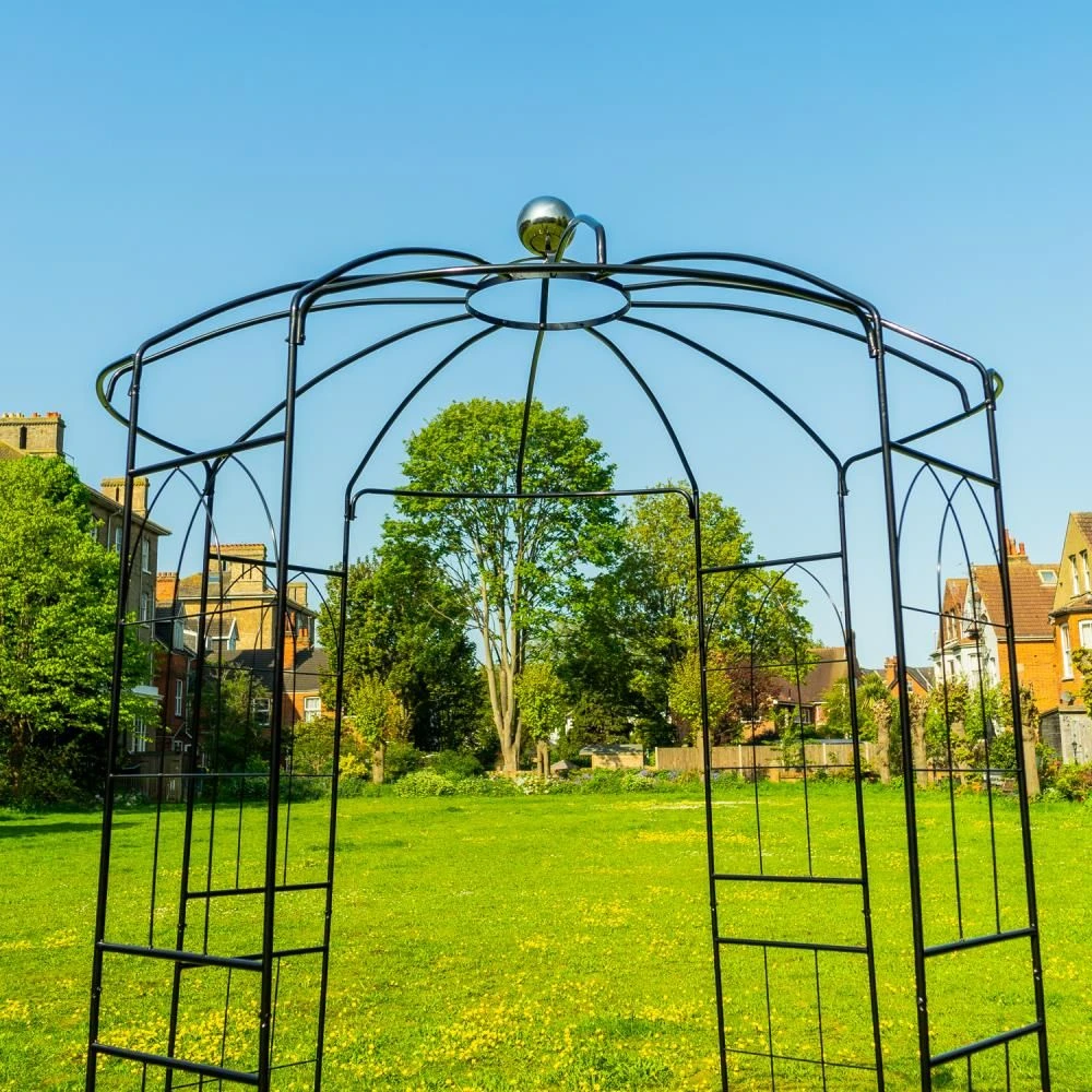 Woodside Santon Metal Garden Birdcage Pergola - Image 4
