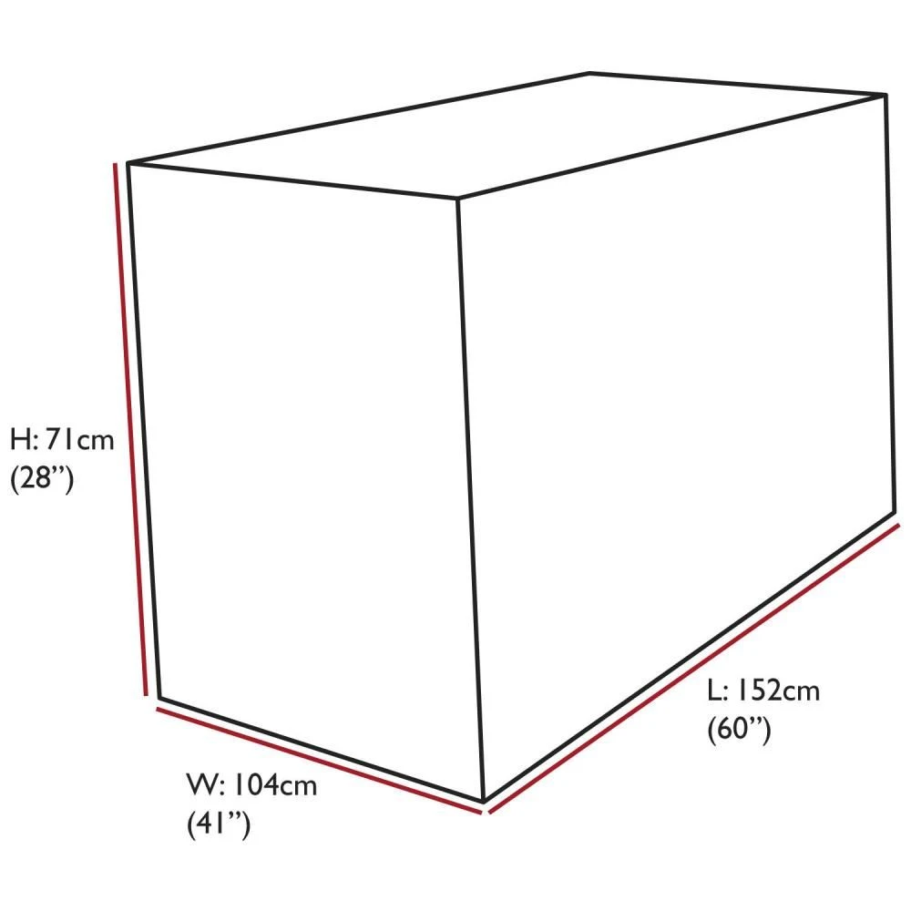 Oxbridge Black Small Table Waterproof Outdoor Garden Furniture Cover - Image 4