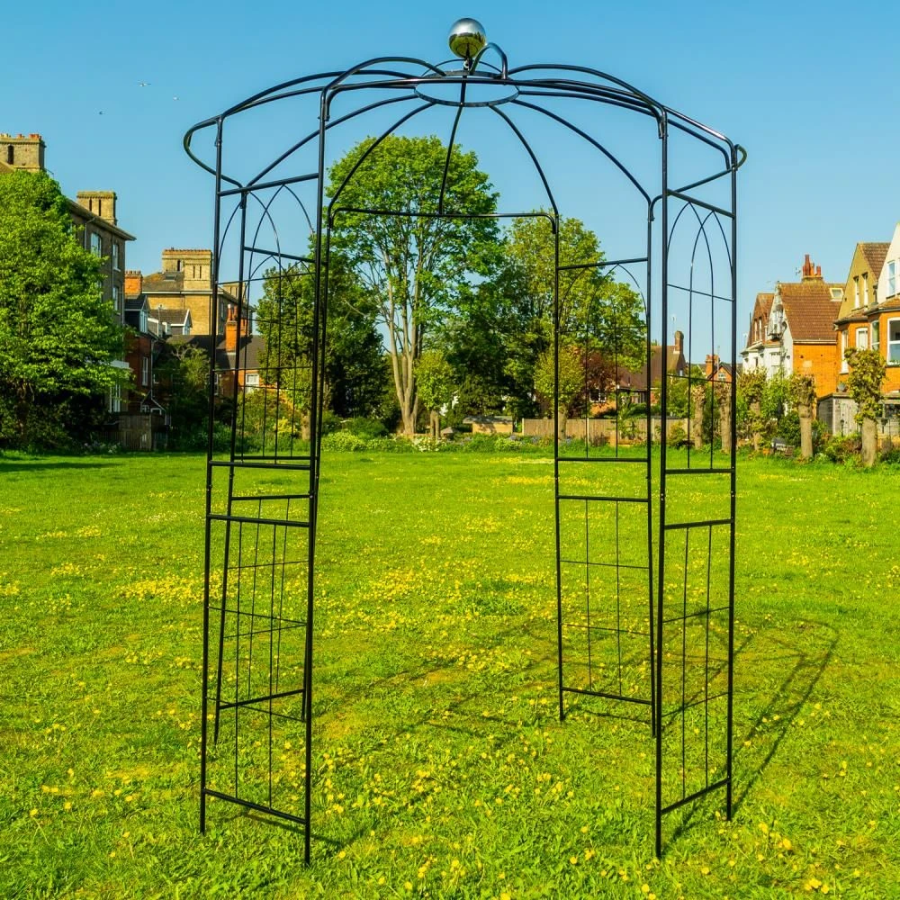 Woodside Santon Metal Garden Birdcage Pergola - Image 2