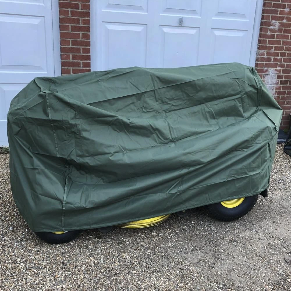 Woodside Green Outdoor Ride On Lawn Mower Waterproof Protective Cover - Image 2
