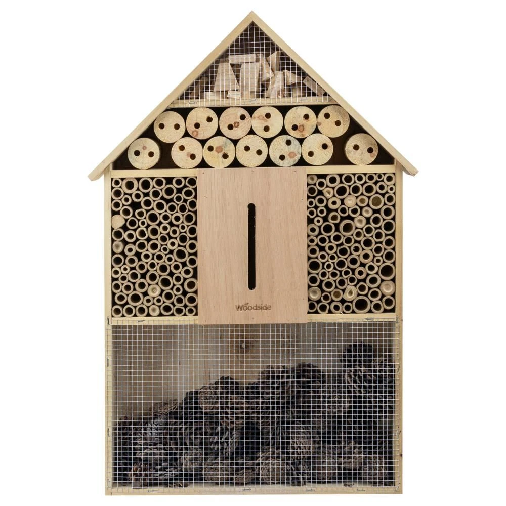 Woodside Standing Wooden Insect Hotel With Ground Stakes, Outdoor Bug/Bee House - Image 9