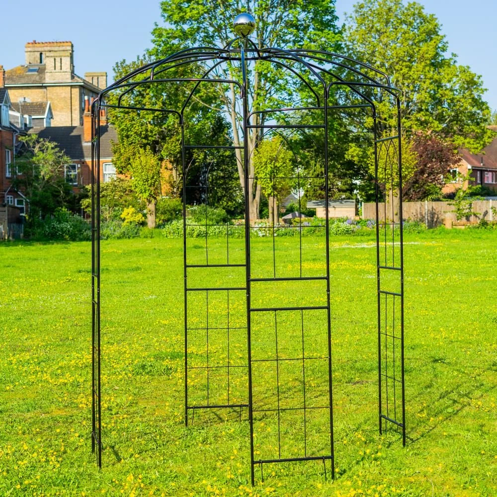 Woodside Santon Metal Garden Birdcage Pergola - Image 3