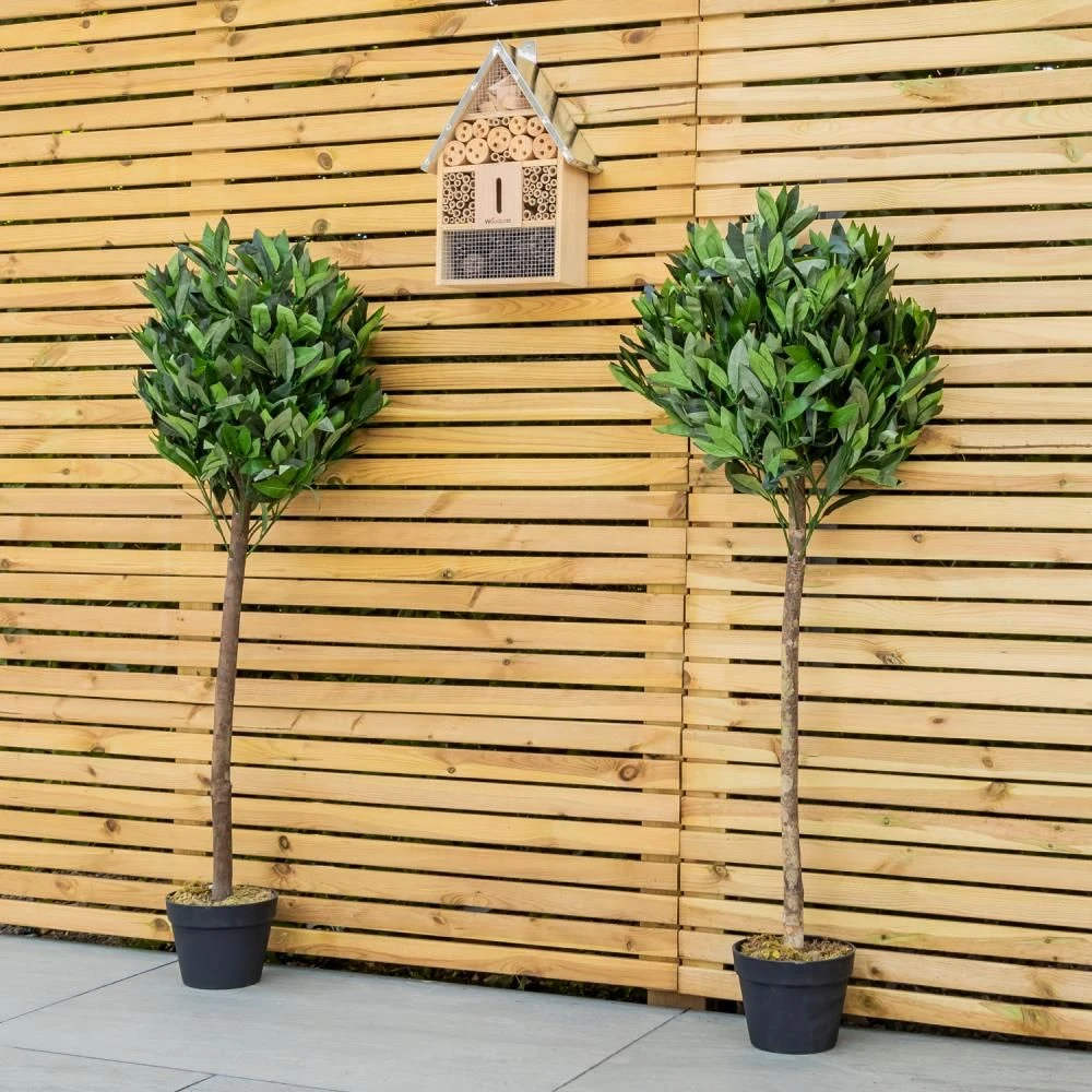 Woodside Artificial Topiary Bay Leaf Tree 4ft Indoor Outdoor Plant (pack Of 2) - Image 2