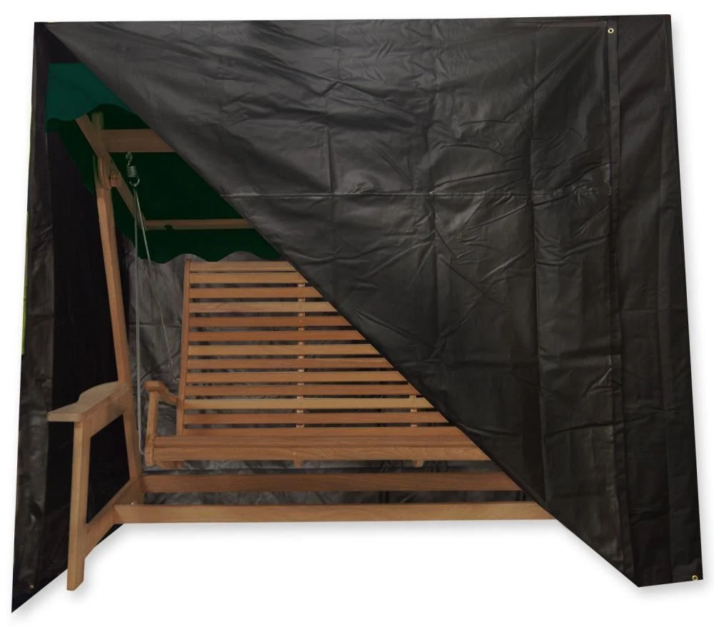 Oxbridge Black 2 Seater Hammock Swing Waterproof Outdoor Garden Furniture Cover - Image 2