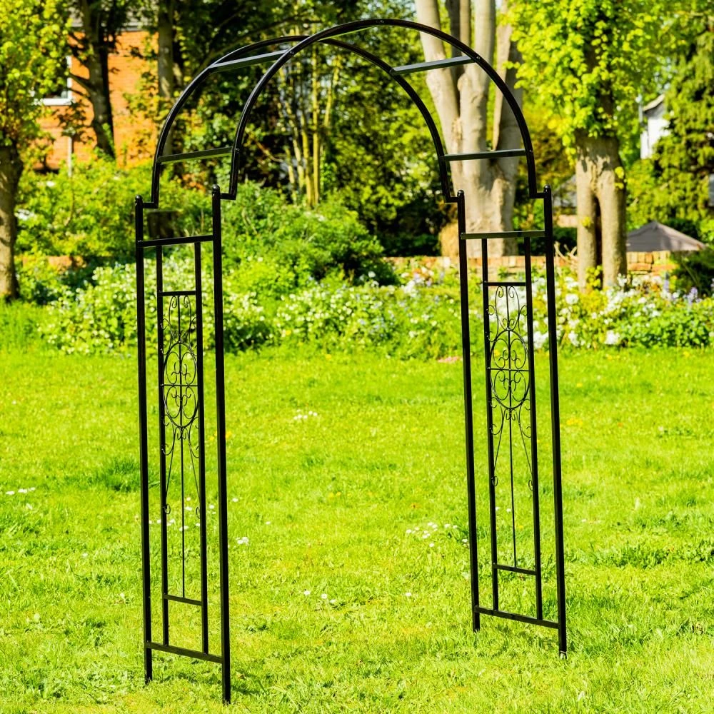 Woodside Northwold Metal Garden Arch, Traditional Decorative Archway For Paths/Entrances - Image 3