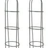 Woodside Irstead Metal Garden Obelisk, Steel Climbing Plant Support Cage, Pack Of 2