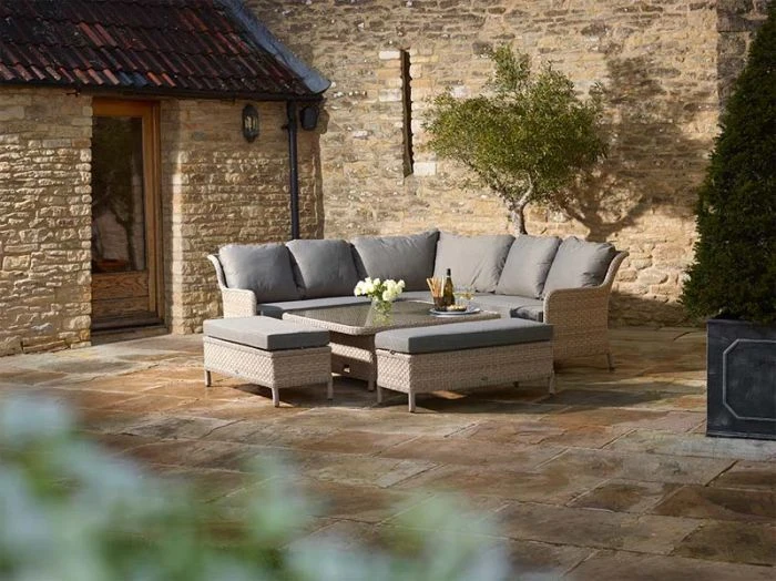 Bramblecrest Blenheim Modular Sofa Set W Square Adj Table & 2 Benches - Image 2