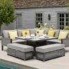 Bramblecrest Buckland Modular Sofa Set W Square Adj Table & 2 Benches
