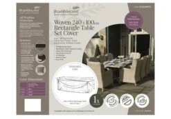 Bramblecrest Bramblecrest Cover 240x100cm Rectangle Dining Set - Khaki
