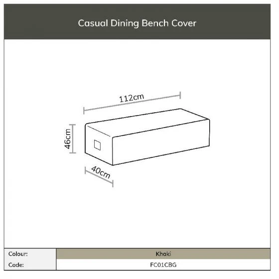 Bramblecrest Aluminium Bench Cover - La Rochelle/Portofino - Image 3
