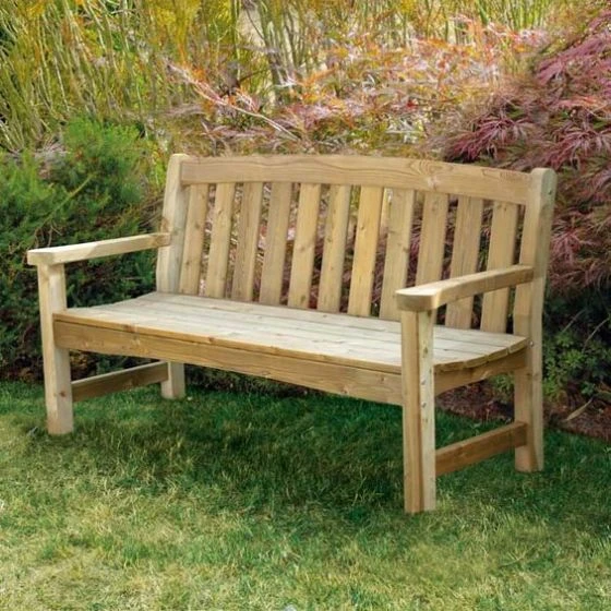 Woodshaw Emsworth 3 Seater Bench - Image 2
