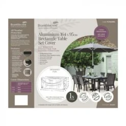 Bramblecrest Bramblecrest Cover 164x95cm Rectangle Table Set - Khaki