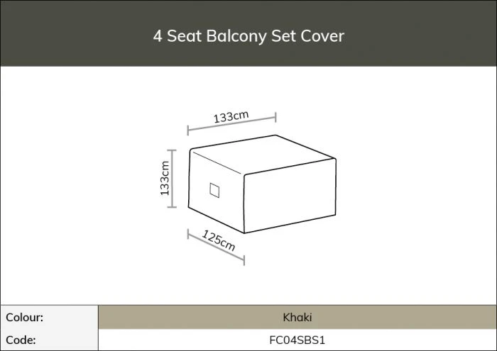 4 Seat Balcony Set Cover - Image 2
