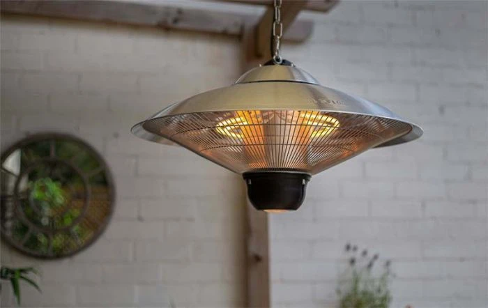 La Hacienda Hanging Halogen Heater - Silver - Image 2