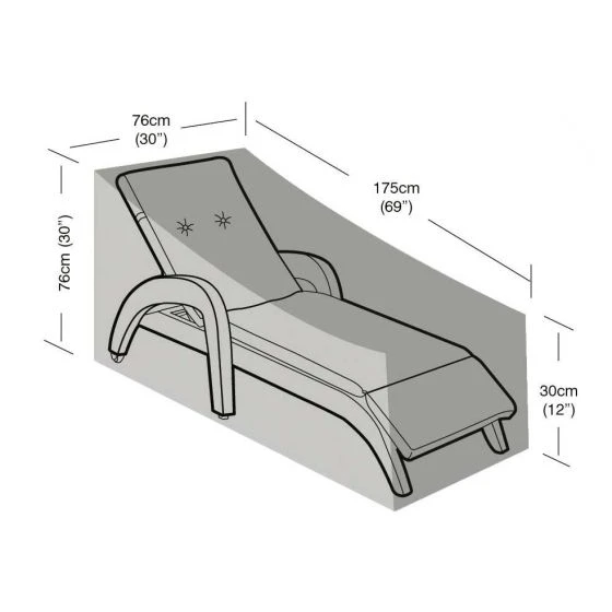 Garland Lounger Cover Black