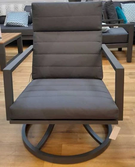 Maroon Turning Chairs Set With Coffee Table - Image 2