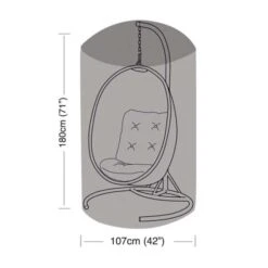 Garland Single Hanging Chair Cover Black