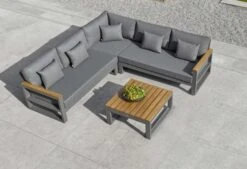 Soho Corner Set With Teak Armrests