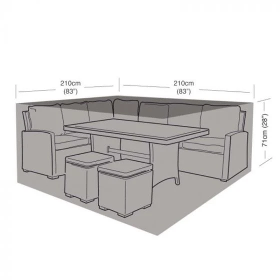 Compact Square Casual Dining Set Cover - Worth Gardening - Image 2
