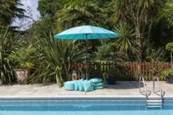 Sturdi Aluminium Shanghai 2.7m Crank Parasol Aqua