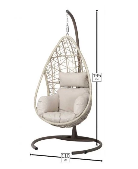 Bramblecrest Tetbury Single Hanging Cocoon - Nutmeg - Image 3