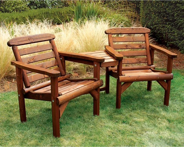 Woodshaw Thornton Rustic Alcove Seat