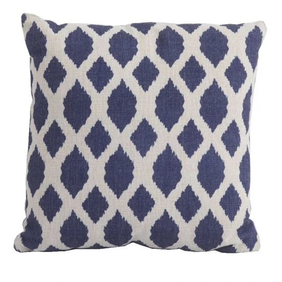 Bramblecrest Scatter Cushion Square Blue Trellis