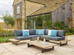 Bramblecrest Vienna Square Modular Sofa Set W Rectangle Coffee Table