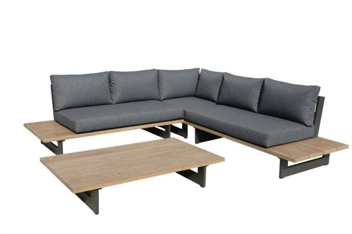 Bramblecrest Vienna Square Modular Sofa Set W Rectangle Coffee Table - Image 3