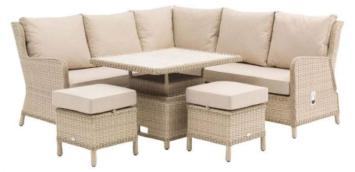 Bramblecrest Somerford Reclining Mini Modular Sofa Set W Ceramic Table & 2 Stools - Image 3