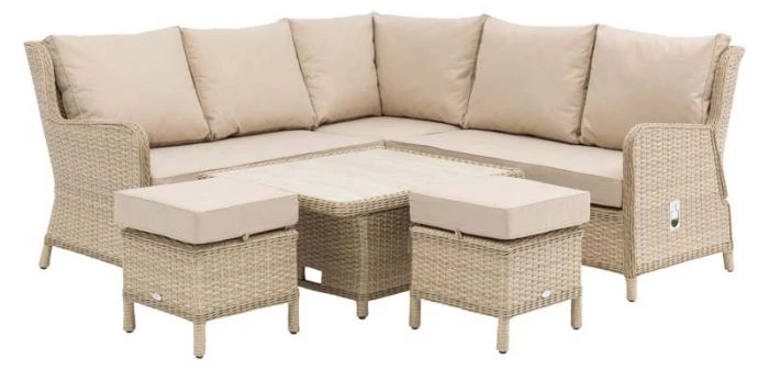 Bramblecrest Somerford Reclining Mini Modular Sofa Set W Ceramic Table & 2 Stools - Image 4