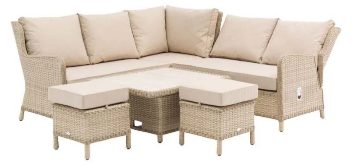 Bramblecrest Somerford Reclining Mini Modular Sofa Set W Ceramic Table & 2 Stools - Image 5
