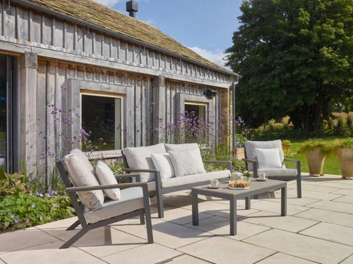 Bramblecrest Zurich 2 Seat Sofa Set W Coffee Table & 2 Sofa Chairs - Image 2